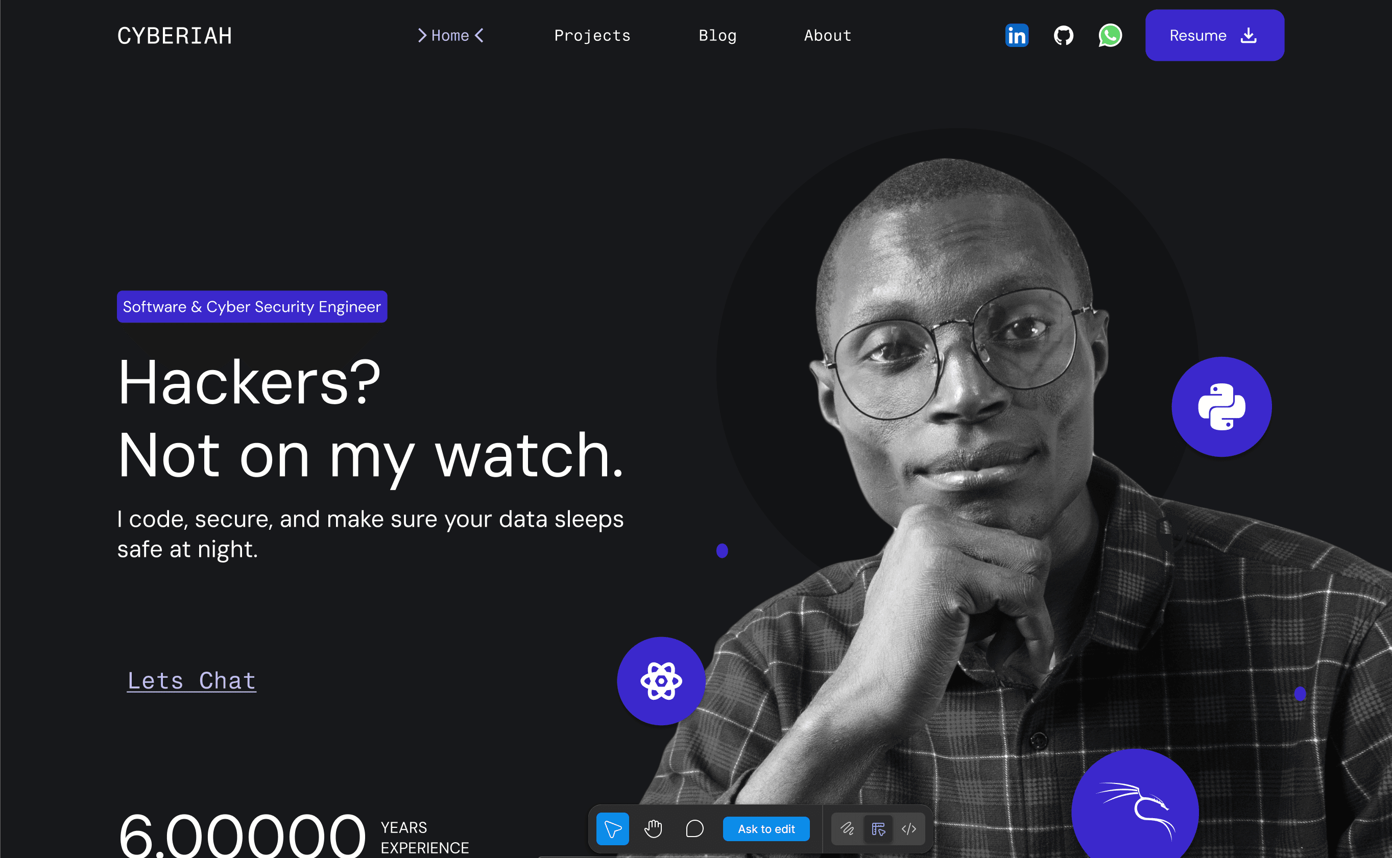 Cyberiah Personal Portfolio
