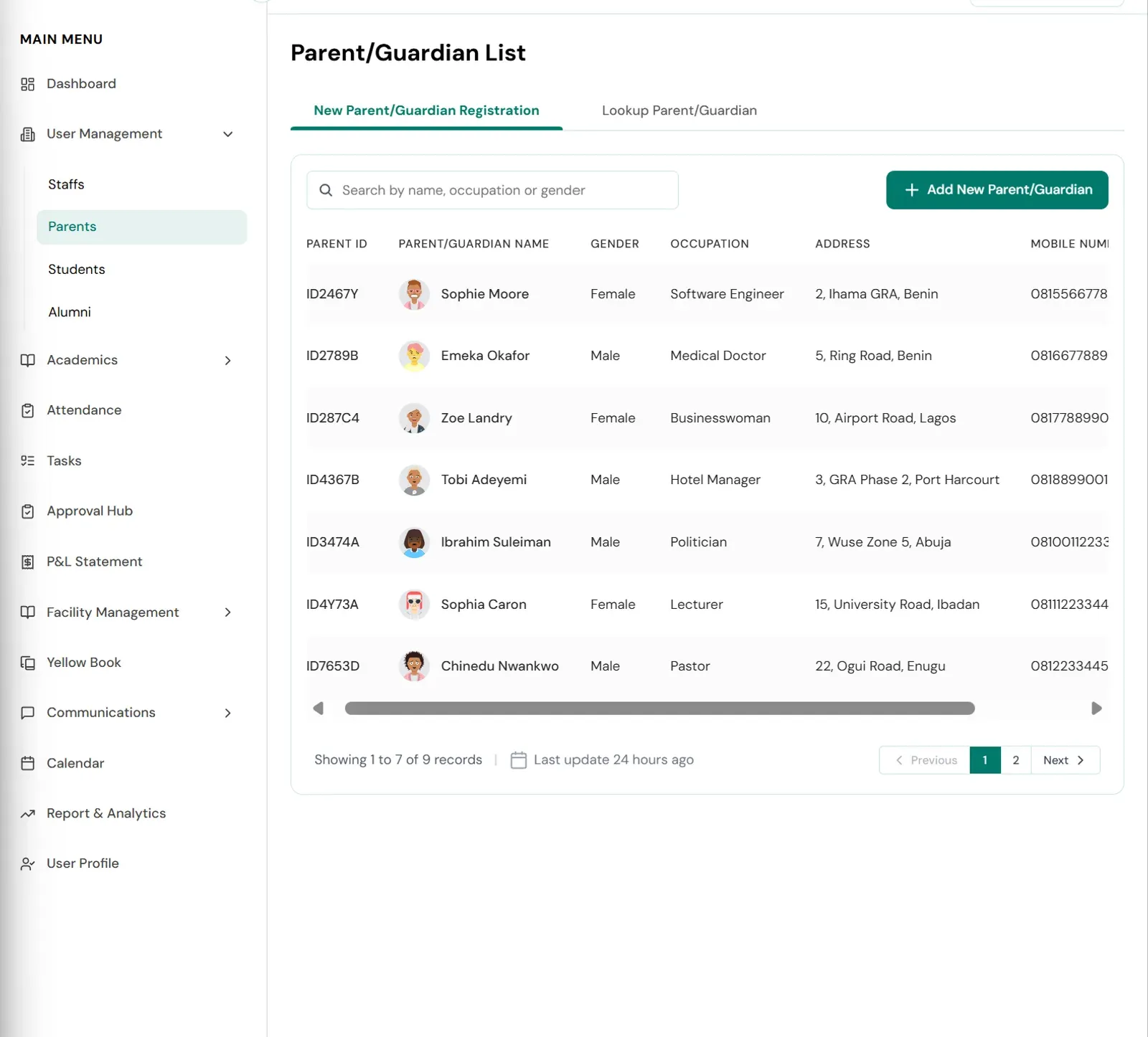 Project Venus — Education Management System